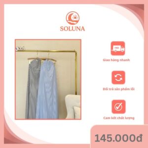 ĐẦM MAXI CỔ YẾM KẺ SỌC